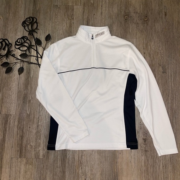 Spyder Jackets & Blazers - Spyder 3/4 zip pull over jacket white size 8